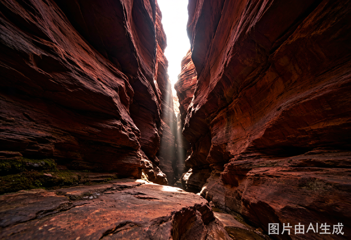 红石峡一线天