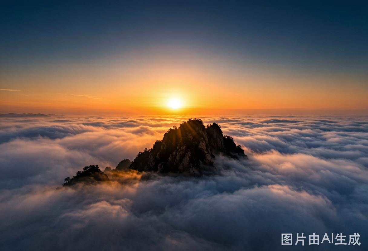 茱萸峰云海日出