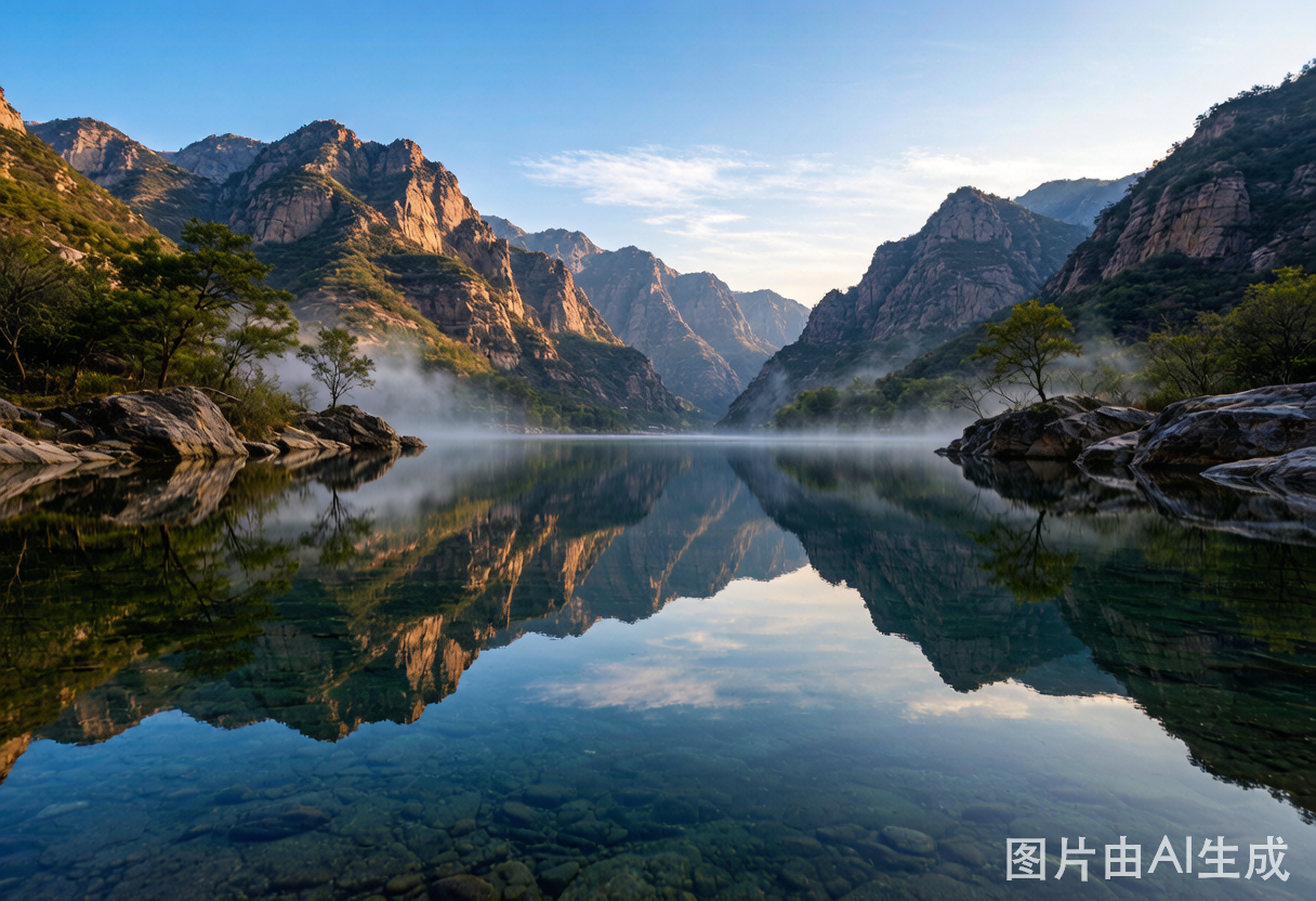 子房湖倒影